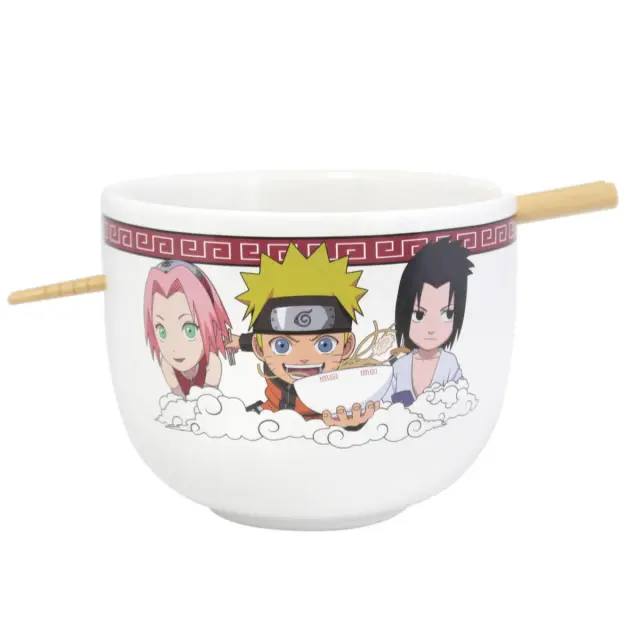 Σετ κεραμικό Μπολ + Chopstick NARUTO - Ramen Bowl with Chopstick 414ml - Team Seven