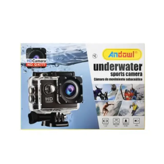 Andowl QY-09K Action Camera Full HD (1080p) Υποβρύχια Μαύρη με Οθόνη 2" 2