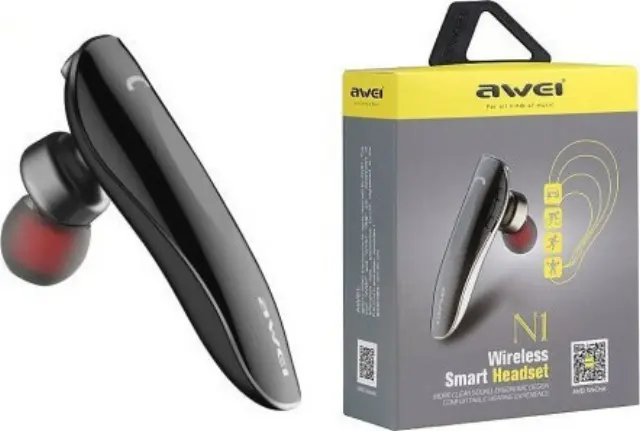 Awei N1 In-ear Bluetooth Handsfree Ακουστικό Γκρι 2