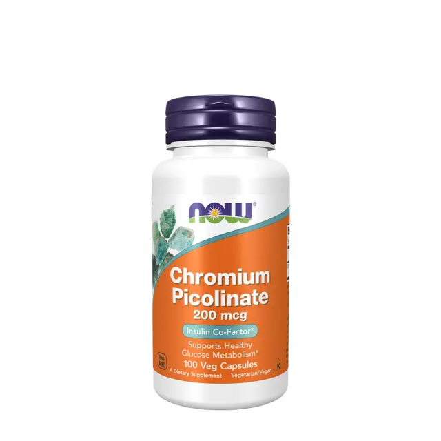 Now Foods Chromium Picolinate 200 mcg 100 Veg Capsules