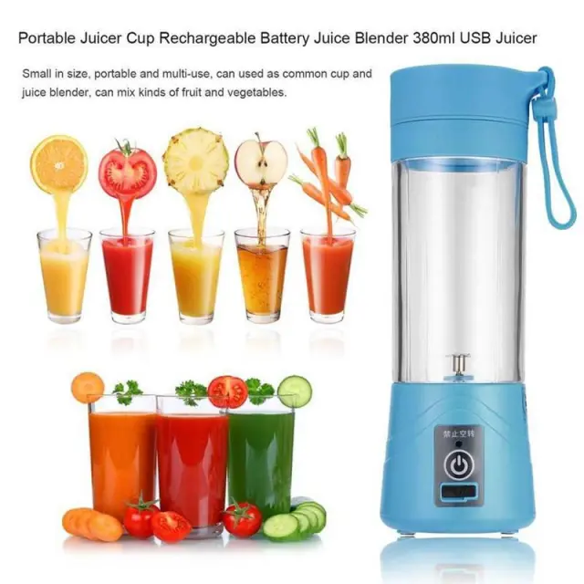 Φορητό επαναφορτιζόμενο Μπλέντερ - Juice blender 380ml - OEM ΓΑΛΑΖΙΟ