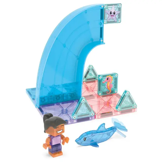 MAGNA-TILES Dolphin Bay 13 Τεμάχια – Μαγνητικά Πλακίδια STEM με Δελφίνι / 262013DB (Magna-Tiles) 2