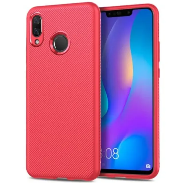 Jazz Series TPU Θήκη για Huawei Y9 2019 OEM- Κόκκινη