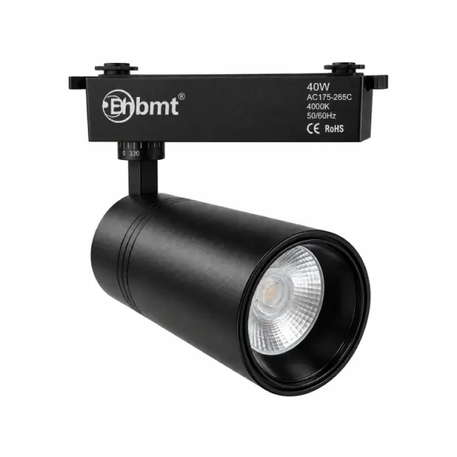 Ehbmt Σποτ Φωτιστικό Ράγας LED COB 40W 4000K Μαύρο - COB 40W 4000K Black LED Track Light 0138080 2