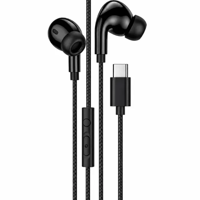 Hands Free Hoco. DM48 Rock Stereo USB-C με Μικρόφωνο 1.2m Μαύρα Συμβατά με Όλες τις USB-C Συσκευές