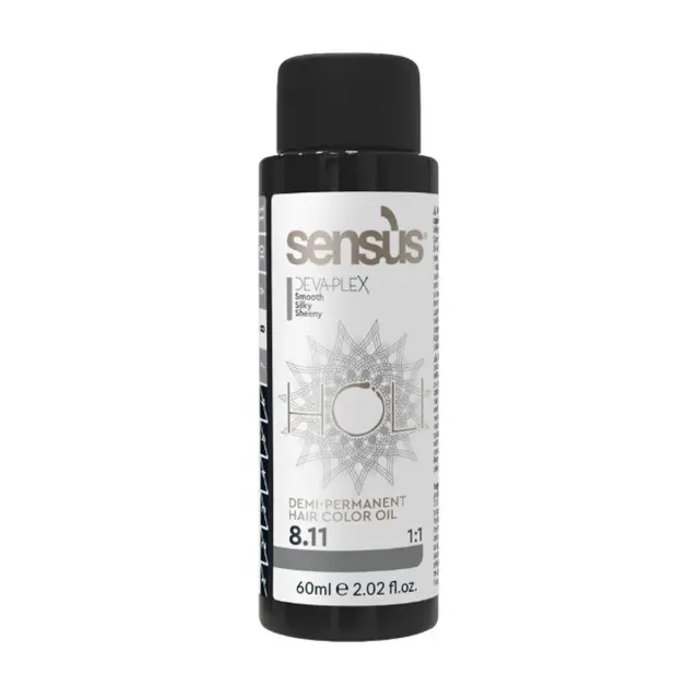 Holi-8.11 Ημι-Μόνιμη Βαφή - Light Ash Blonde Intense - Ξανθό Ανοιχτό Σαντρέ Έντονο 60ml - Sensus