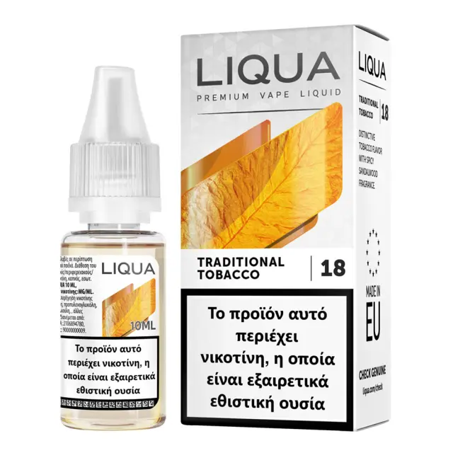 Liqua Traditional Tobacco 18mg 10ml Υγρό Αναπλήρωσης