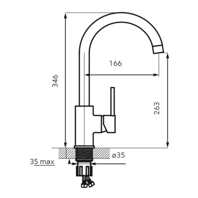 Μπαταρία νεροχύτη FREYA BFR41B GRAPHITE 2