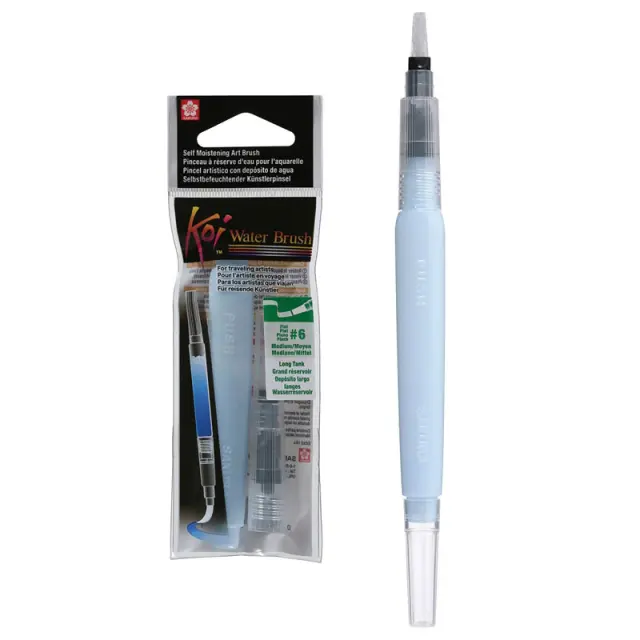 Μαρκαδόρος Πινέλο Νερού Sakura Koi Water Brush Flat, Long Tank (#Medium)