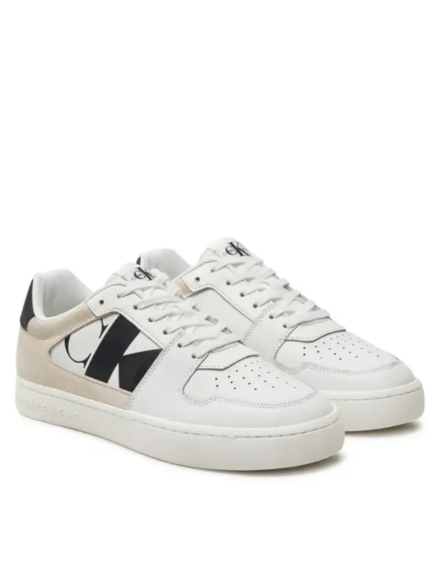 Calvin Klein - Ανδρικά Sneakers Classic Cupsole Low Laceup Nbs YM0YM01002-01W Λευκό 2