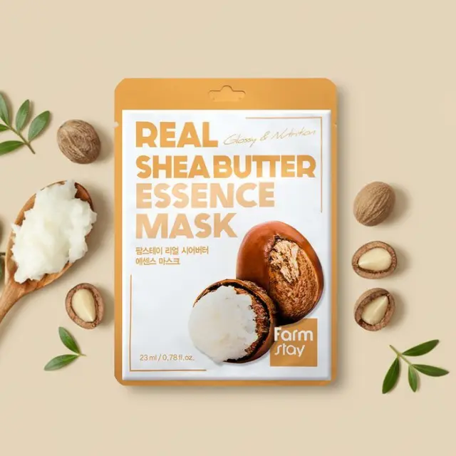 Farmstay Real Shea Butter Essence Mask Μάσκα Προσώπου 23ml 2