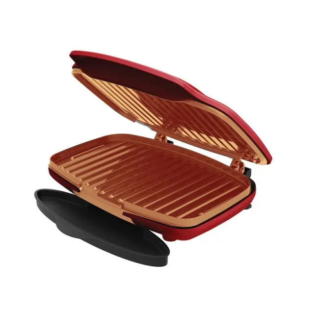 Homevero Zero Fat Grill - Διπλή Ψηστιέρα για μαγείρεμα χωρίς λίπος 1000W 2