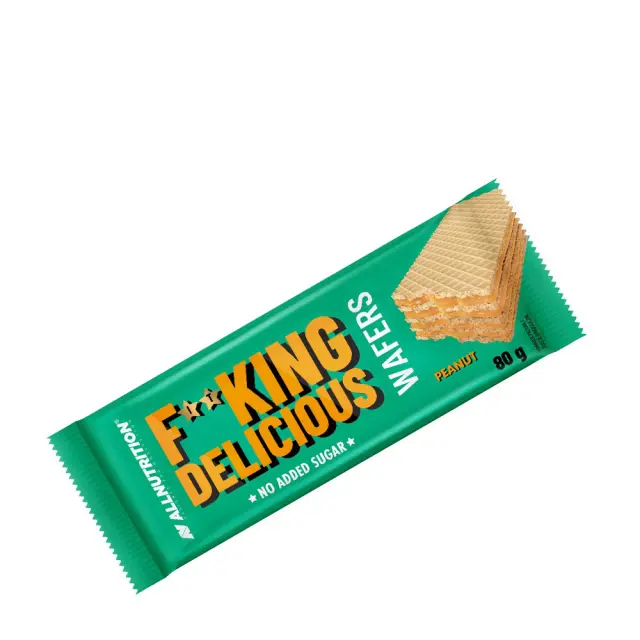 ALLNUTRITION Fitking Delicious Wafers Peanut, 80 g