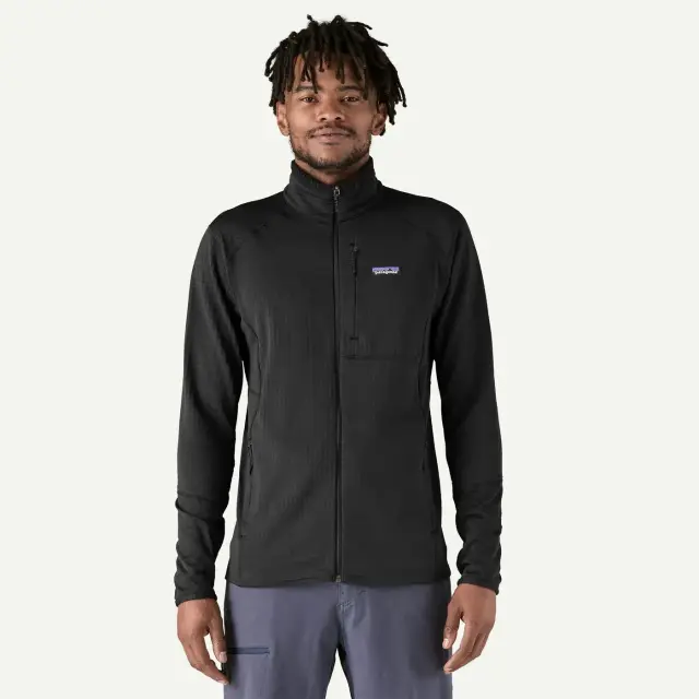 Patagonia R1 Fleece Ανδρικό Τεχνικό Συνθετικό Jacket Black - X Large 2