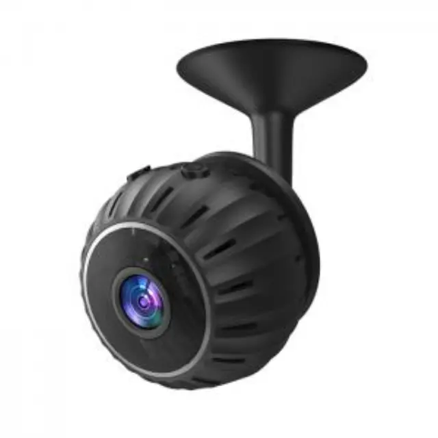 Mini Wi-Fi επαναφορτιζόμενη κάμερα 480p για εσωτερικούς χώρους, με μαγνητική επιφάνεια σε μαύρο χρώμα 3