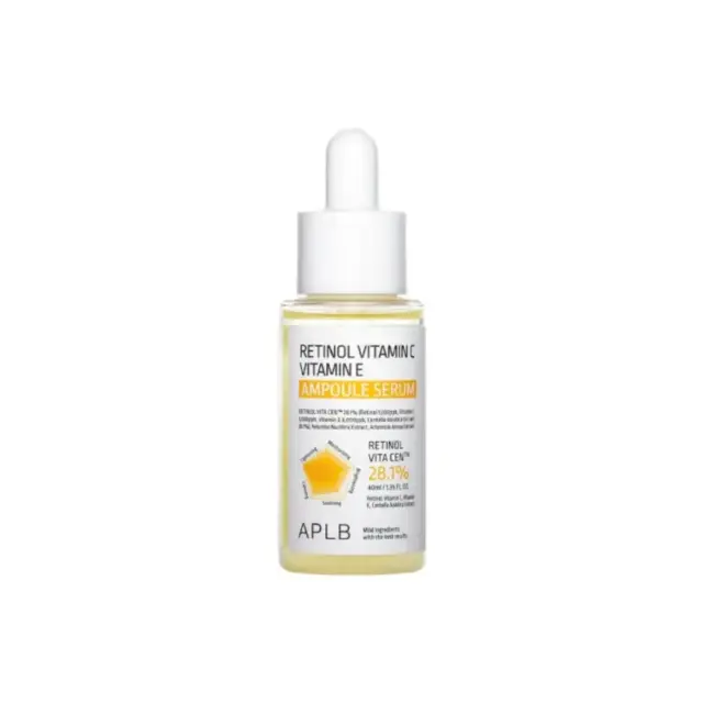 APLB Retinol Vitamin C Vitamin E Ampoule Serum - Ορός Αναγέννησης + Αντιγήρανσης με Ρετινόλη, Βιταμίνες C + E 40ml