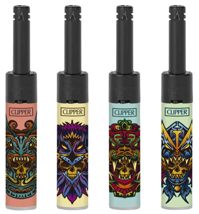 Αναπτήρας Clipper FZ Mini Ηλεκτρονικός - Hispanics Skulls
