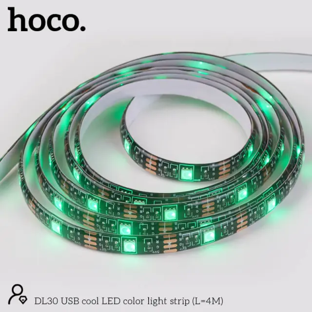 Ταινία LED Hoco. DL30 Plus USB RGB με Τηλεχειριστήριο 4m 3