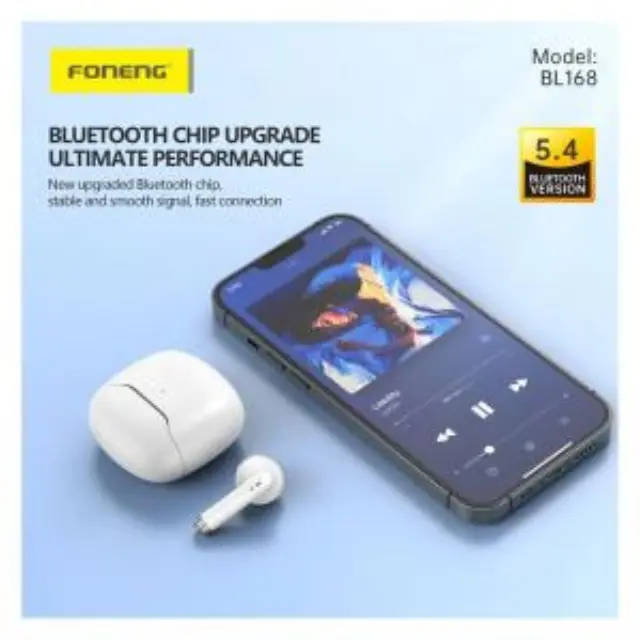 True Wireless Ακουστικά Bluetooth Foneng BL168 Μαύρο N70249 3