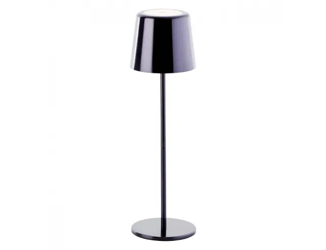 Επιτραπέζιο φωτιστικό LED Brilliant Xaana με μπαταρία, USB, ισχύ 4W και διαστάσεις 11x11x37cm - Μαύρο 2