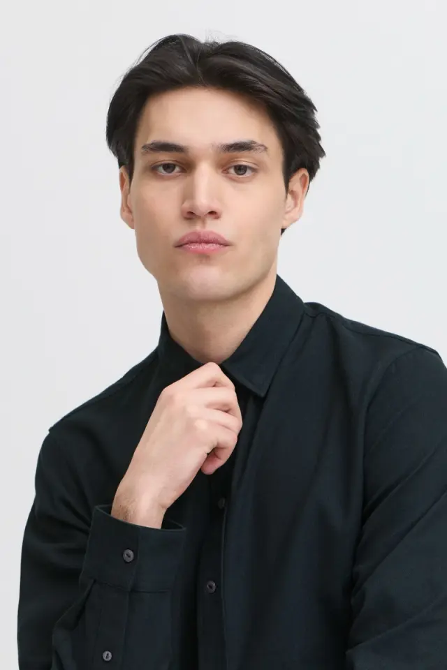 Casual Friday Ανδρικό ARSEN Πουκάμισο – Dark Navy Melange - XXL 3