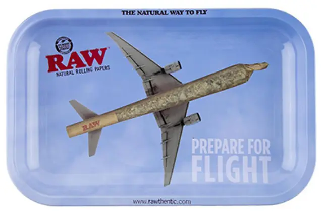Raw Rolling Tray Δίσκος «Prepare for Flight» Small (17x27cm)