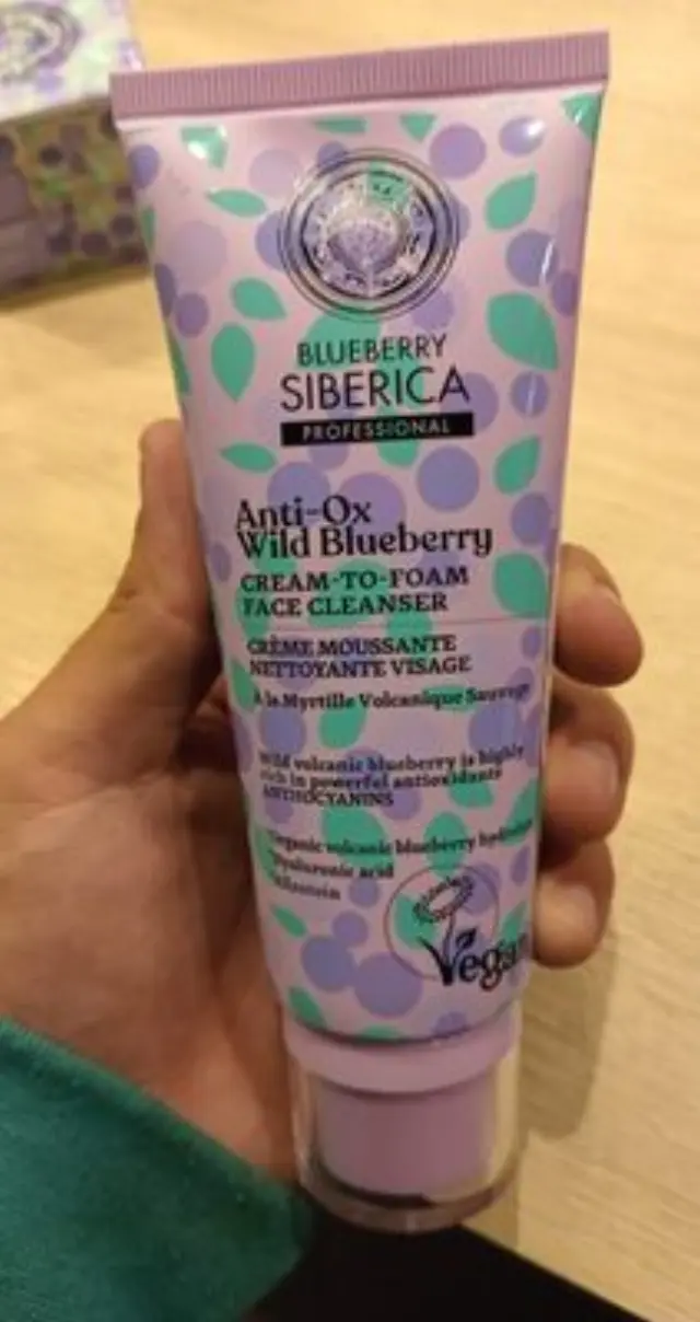 Natura Siberica Anti-OX Wild Blueberry Cream-to-Foam Face Cleanser, Κρεμώδες Αφρός Καθαρισμού για το Πρόσωπο 100ml
