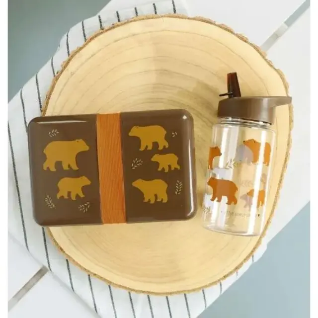 A Little Lovely Company Παγούρι με καλαμάκι 450ml: Bear 3