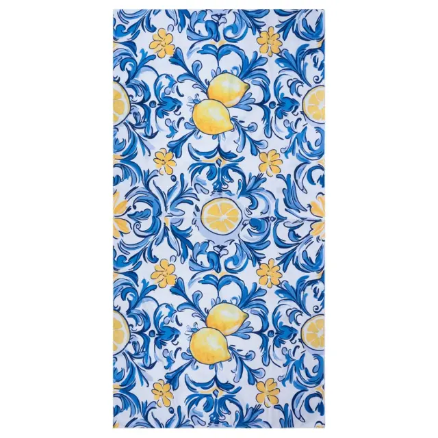 Estia Πετσετα Θαλασσης Microfiber με Τσαντάκι 90x180 cm Amalfi Coast 2