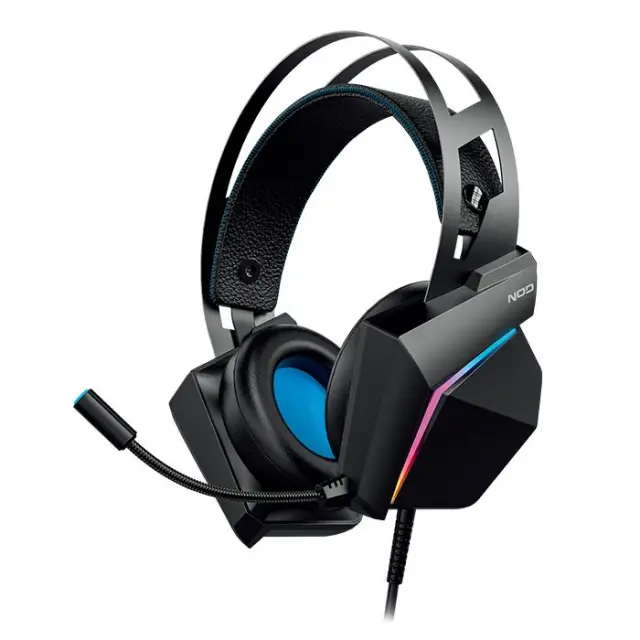 Gaming headset με εύκαμπτο μικρόφωνο και RGB LED φωτισμό.