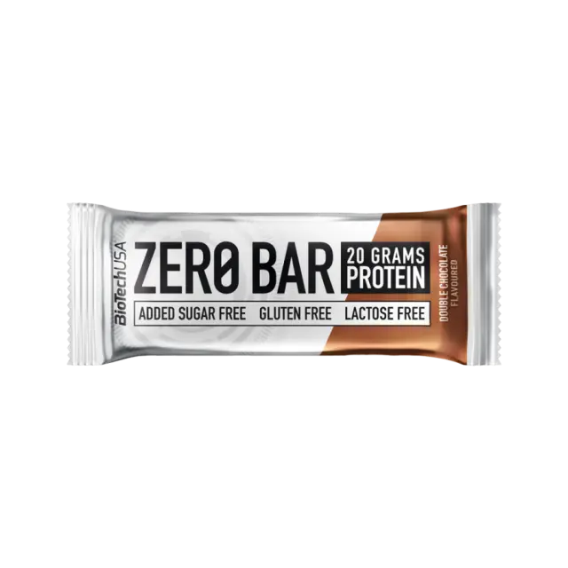 Biotech USA Zero Bar with Native Whey Isolate Μπάρα με 40% Πρωτεΐνη & Γεύση Double Chocolate 50gr