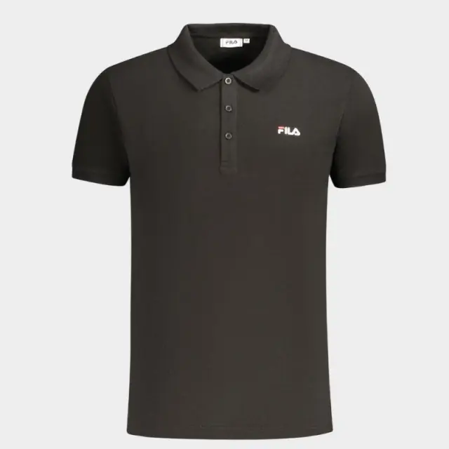 Fila - Ανδρικό Polo T-shirt Slim Fit FAM0717-80010 Μαύρο - XL
