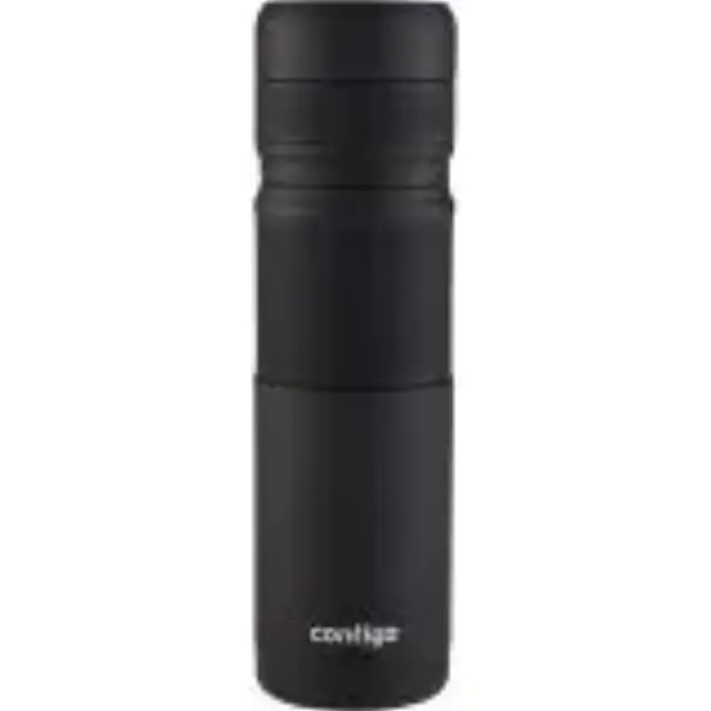 Contigo Thermal Bottle THERMALOCK 2095794 Θερμός Ανοξείδωτο 740ml με Ποτήρι, Διατήρηση Θερμοκρασίας 30/45 Ώρες – Matte Black 2