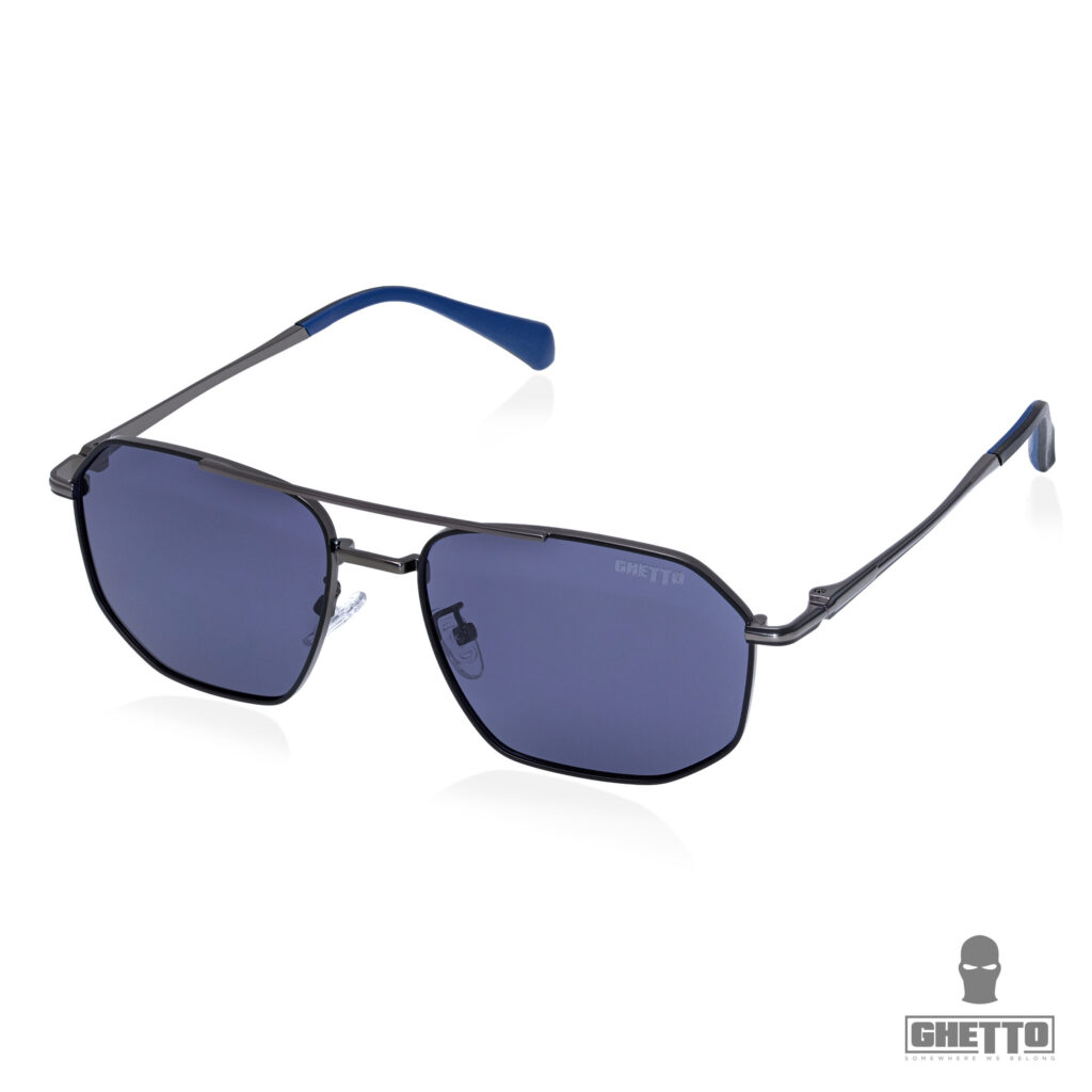 Ghetto Luxury Vintage Men’s Sunglasses Gold Frame Gray