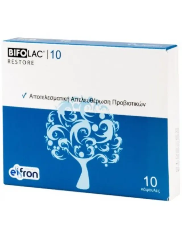 Eifron Bifolac 10 Restore Probiotics Συμπλήρωμα Διατροφής για Αποκατάσταση της Εντερικής Χλωρίδας, 10caps 2