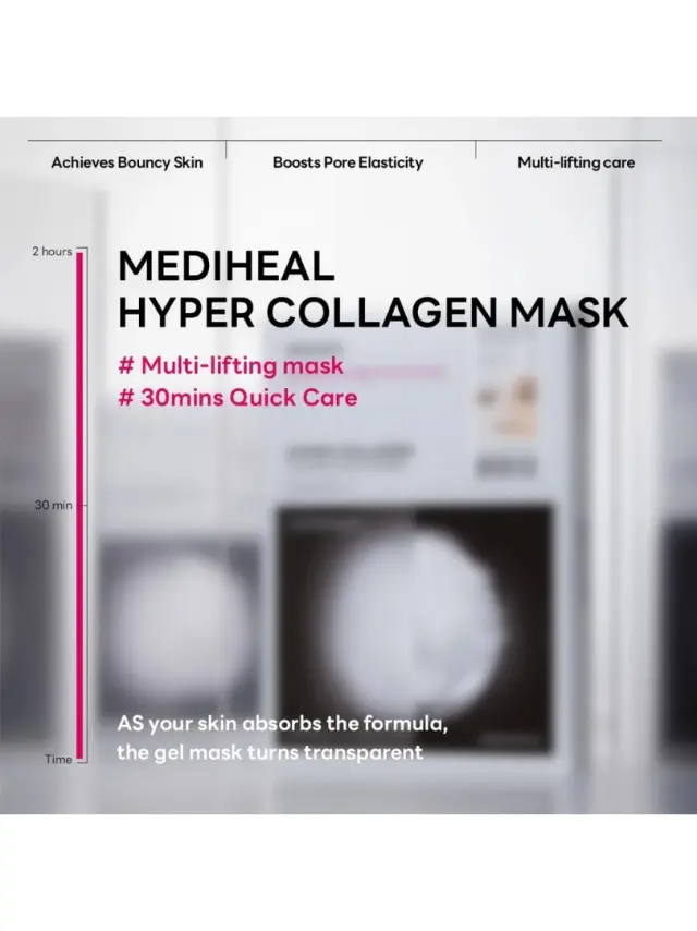 Mediheal Hyper Collagen Mask - Μάσκα υδρογέλης με κολλαγόνο και τεχνολογία λιποσωμάτων 2