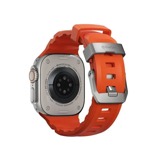 NOMAD Rocky Point Band Apple Watch 46mm/49mm Orange / Silver (NM014872858)
