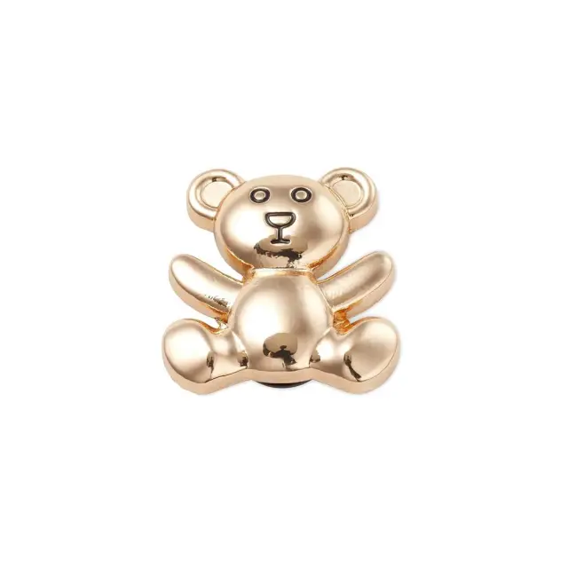 Crocs Jibbitz Gold Teddy Bear (10011085-UNC) - MULTI-COLOR - One Size