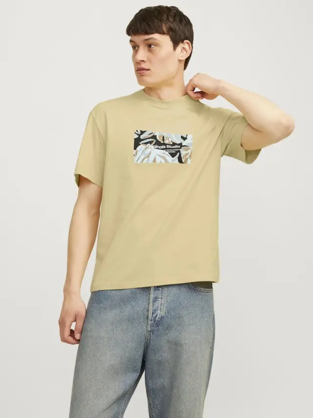 JORSEQUOIA TEE SS CREW NECK LN italian straw 3