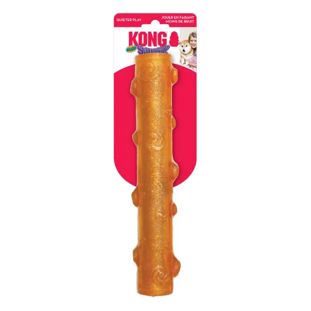 Kong Παιχνίδι Μάσησης & Ανάκτησης με Ήχο για Σκύλους Squeezz Crackle Stick/L 0x27.9x5.7cm Μονόχρωμο