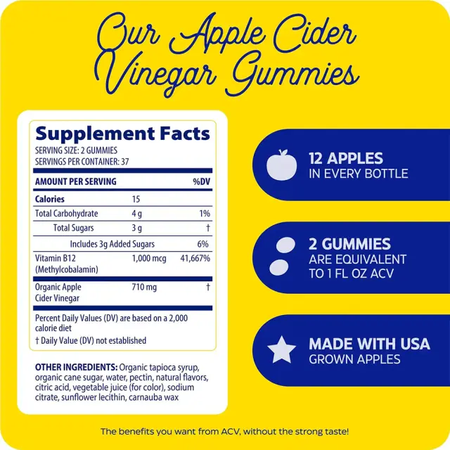 Enzymedica Apple Cider Vinegar Gummies 2