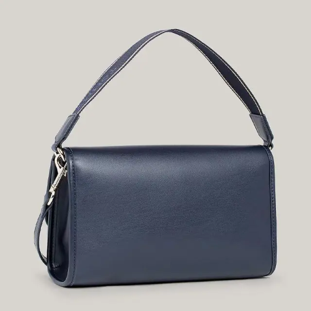 Tommy Hilfiger - Γυναικεία Τσάντα Th Monotype Shoulder Bag AW0AW16162-DW6 Μπλε Σκούρο 3