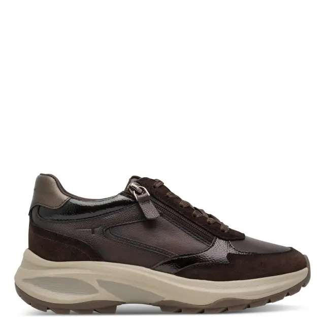 Γυναικεία Ανατομικά Δερμάτινα Sneakers Tamaris 1-23753-47 303 Μόκα Καφέ - 36