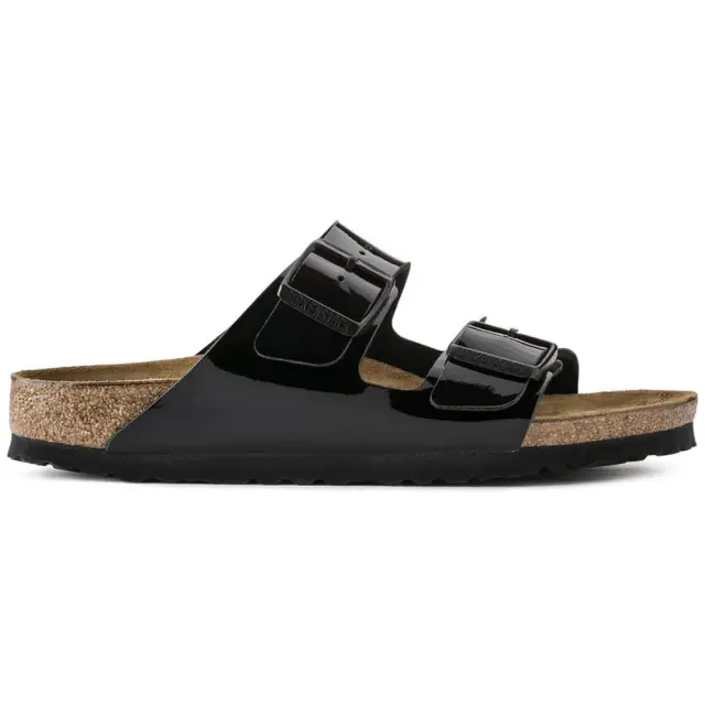 Birkenstock Πέδιλα Γυναικείο Birko-Flor Patent(Ανθεκτικό Υλικό Της Birkenstock-Επιτρέπει Την Επαφή Με Το Νερό) Μαύρο BIR/ARIZONA 1005292 BLACK - 36