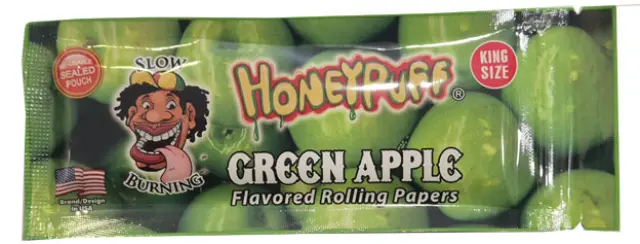 Honey Puff Χαρτάκια King Size Slim 32φ - Green Apple