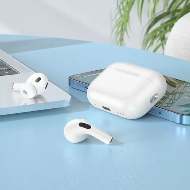 EW47 Earbud Bluetooth Handsfree Ακουστικά με Θήκη Φόρτισης Λευκά 2