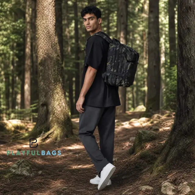 Σακίδιο Πλάτης Tactical PLAYFULBAGS TK7281 40×20×25cm 15L Αδιάβροχο Camo 2