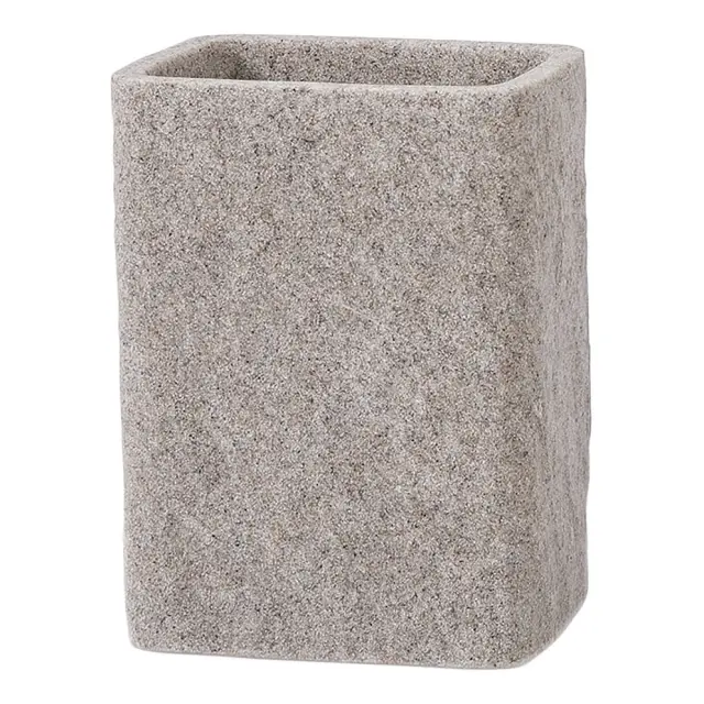 Επικαθήμενη Ποτηροθήκη Μπάνιου 7,5 × 5,5 × 10 cm Rainbow PETRA BEIGE 02814.001