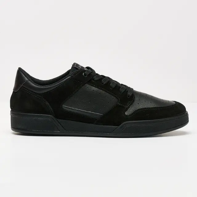 Imac Sneakers Ανδρικό δέρμα/δέρμα Nubuck Μαύρο IMA/351611 BLACK