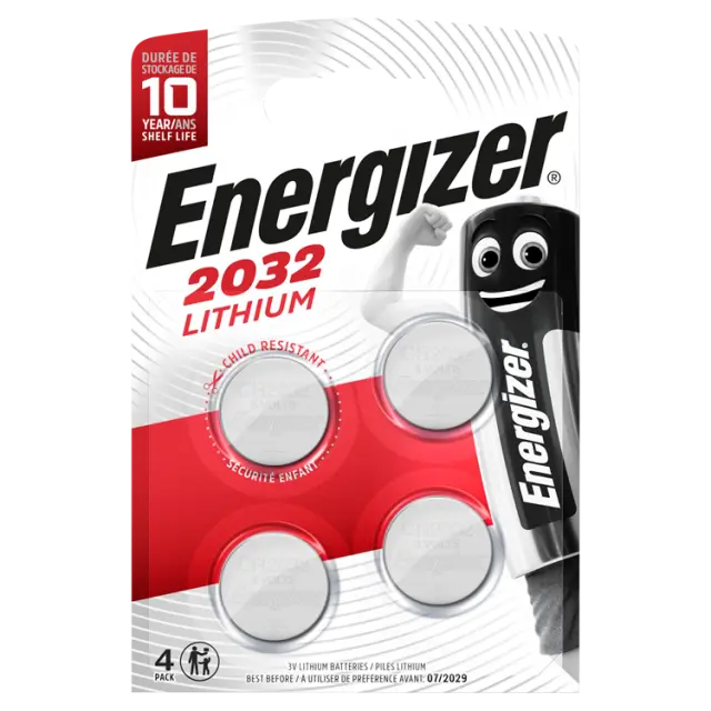 ENERGIZER Lithium CR2032 μπαταρίες λιθίου ρολογιών 3V 4τμχ